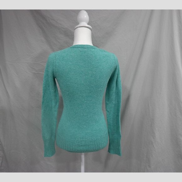 Old Navy Perfect Fit Small Heather Seafoam Green Knit Sweater - Picture 3 of 4